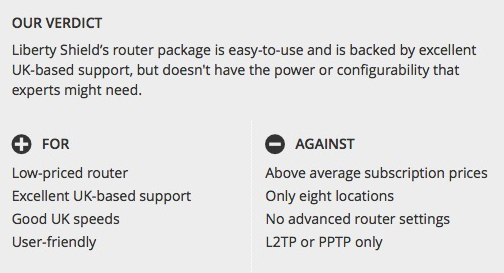 techradar vpn liberty shield review