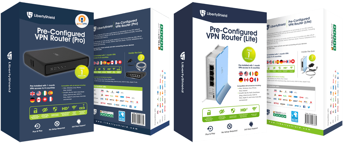 IPTV VPN Router MAG Zgemma FireTV Android Box