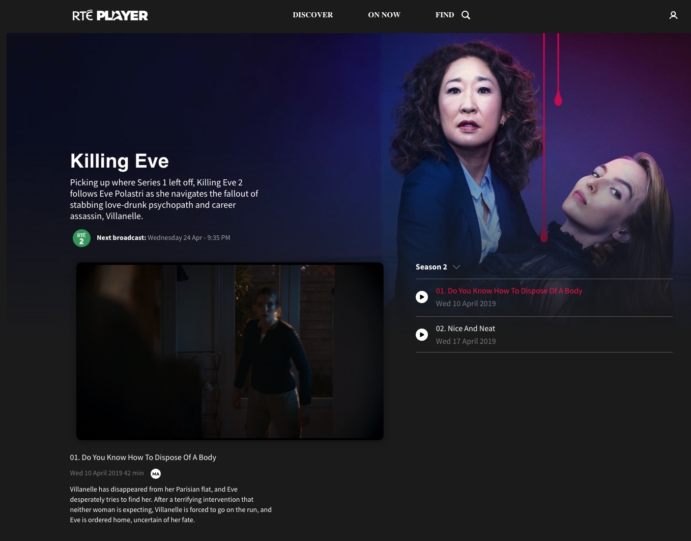 Killing Eve Series 2 UK